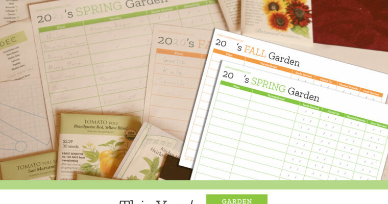 This Year’s Garden Planner Printable